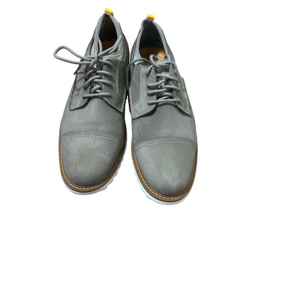 Men's J. Murphy Gray Slip On Leather Shoe Sz 9.5 - Picture 3 of 4